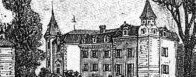 Sénéjac. Gravure de 1898 montrant le logis neuf et le passage d&#39;entrée - Le Pian Médoc - JPG - 324.1 ko